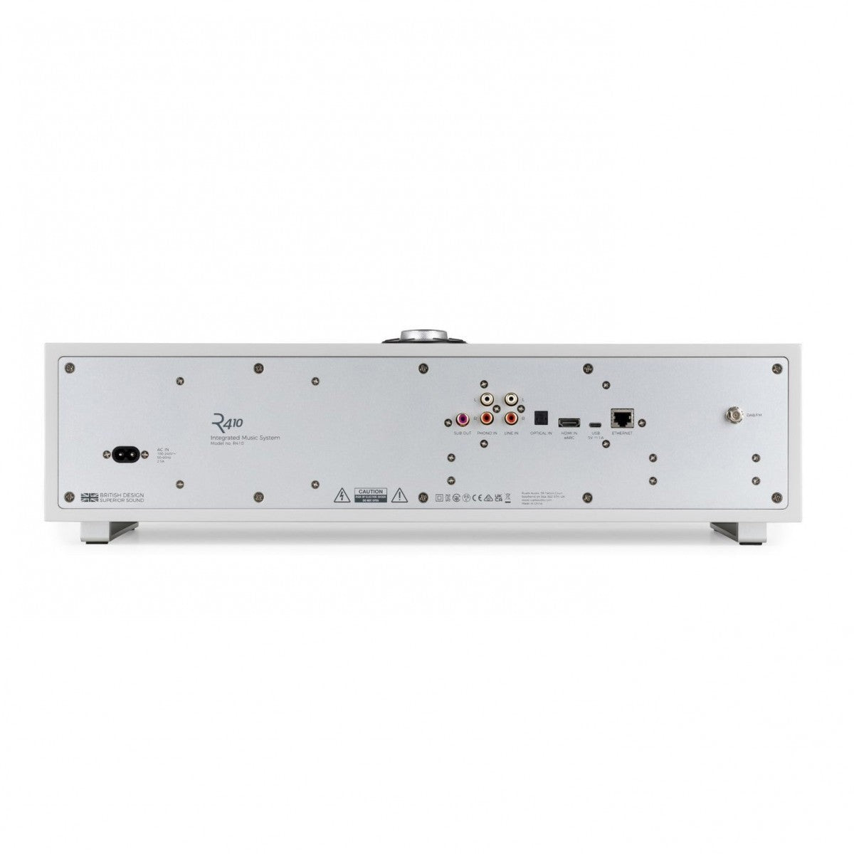 Ruark R410 Music System Grey with R-CD100 CD Player & Audio Technica AT-LP70XBT Automatic Wireless BT Turntable Silver