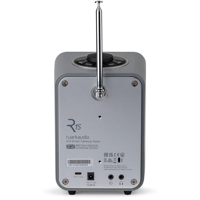 Ruark R1S DAB DAB+ FM Internet Bluetooth WiFi Smart Radio with Remote Bundle - Charcoal