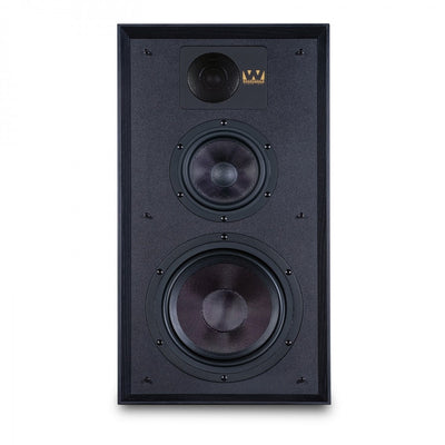 Ruark R610 Music Console Charcoal with Wharfedale Linton Heritage Standmount Speakers Black with Matching Stands