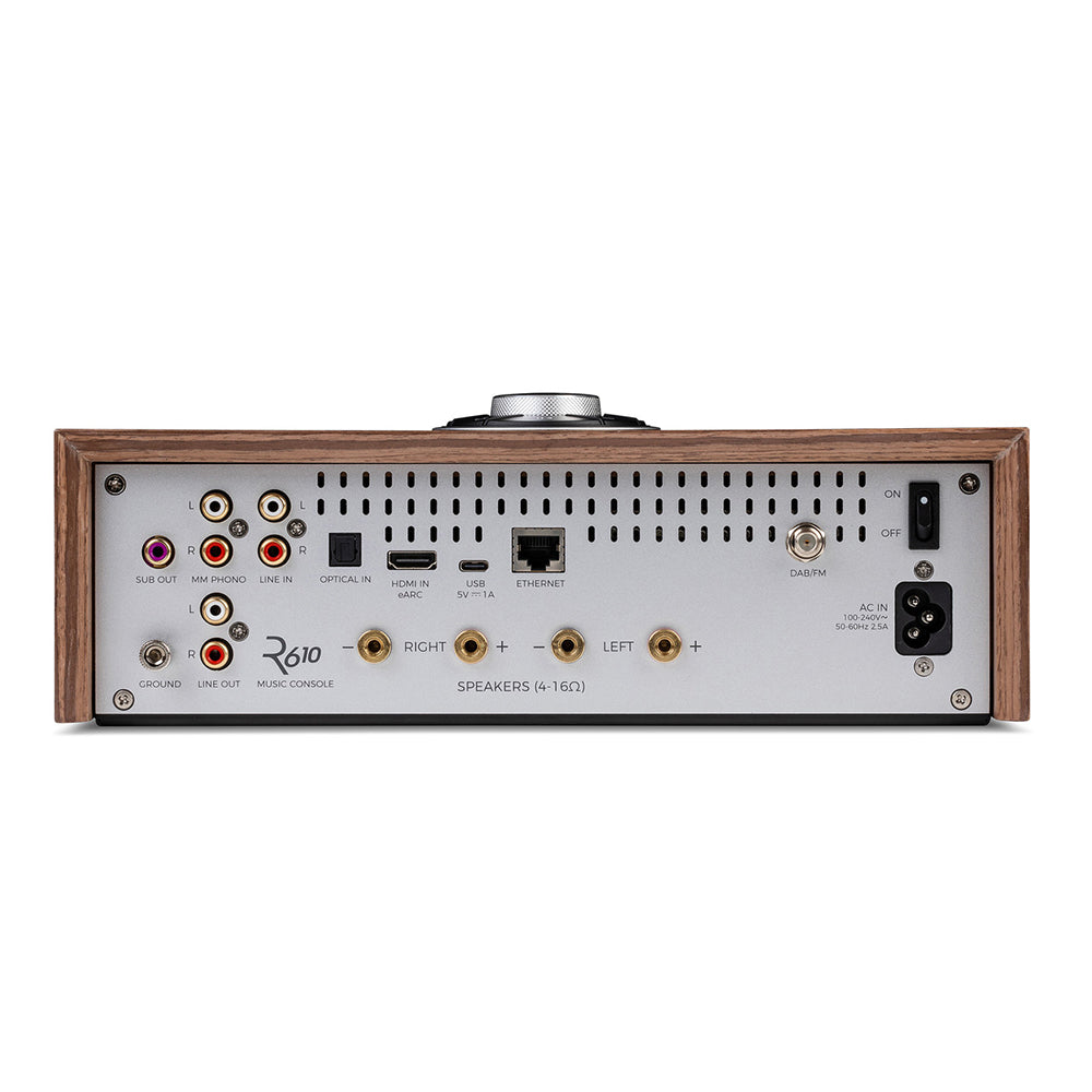 Ruark R610 Streaming Music Console Fused Walnut with R-CD100 USB CD Player Package