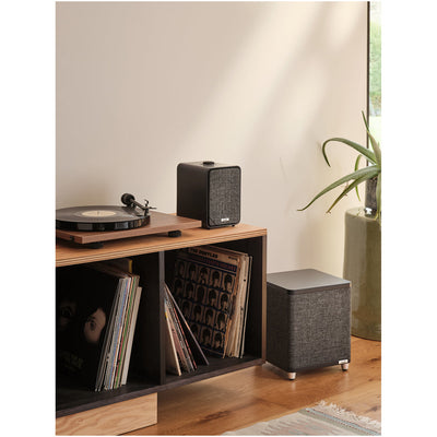 Ruark RS1 Subwoofer with MR1 MK3 Active Bluetooth Speakers Pair Charcoal Black