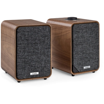 Ruark RS1 Subwoofer with MR1 MK3 Active Bluetooth Speakers Pair Rich Walnut