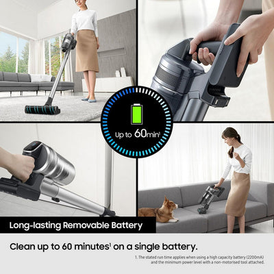Samsung Jet 75E Pet VS20B75AGR1/EU Cordless Stick Vacuum Cleaner With Pet Tool - Teal Mint
