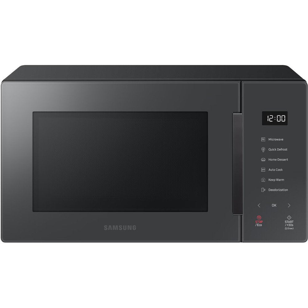 Samsung MS23T5018AC 23L Solo Microwave with Triple Distribution System - Charcoal Black
