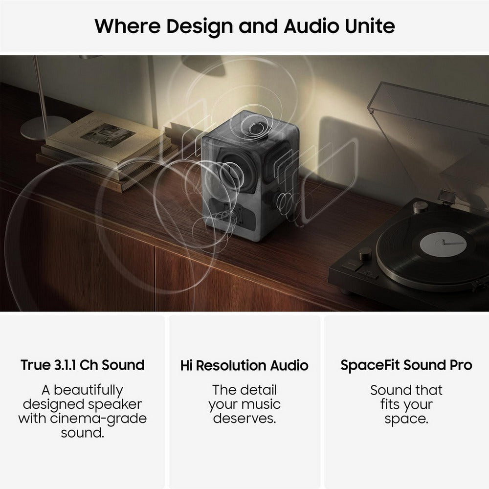 Samsung Music Studio 7 HW-LS70H Multi-Directional WiFi-Bluetooth Wireless Speaker - Black (2026)