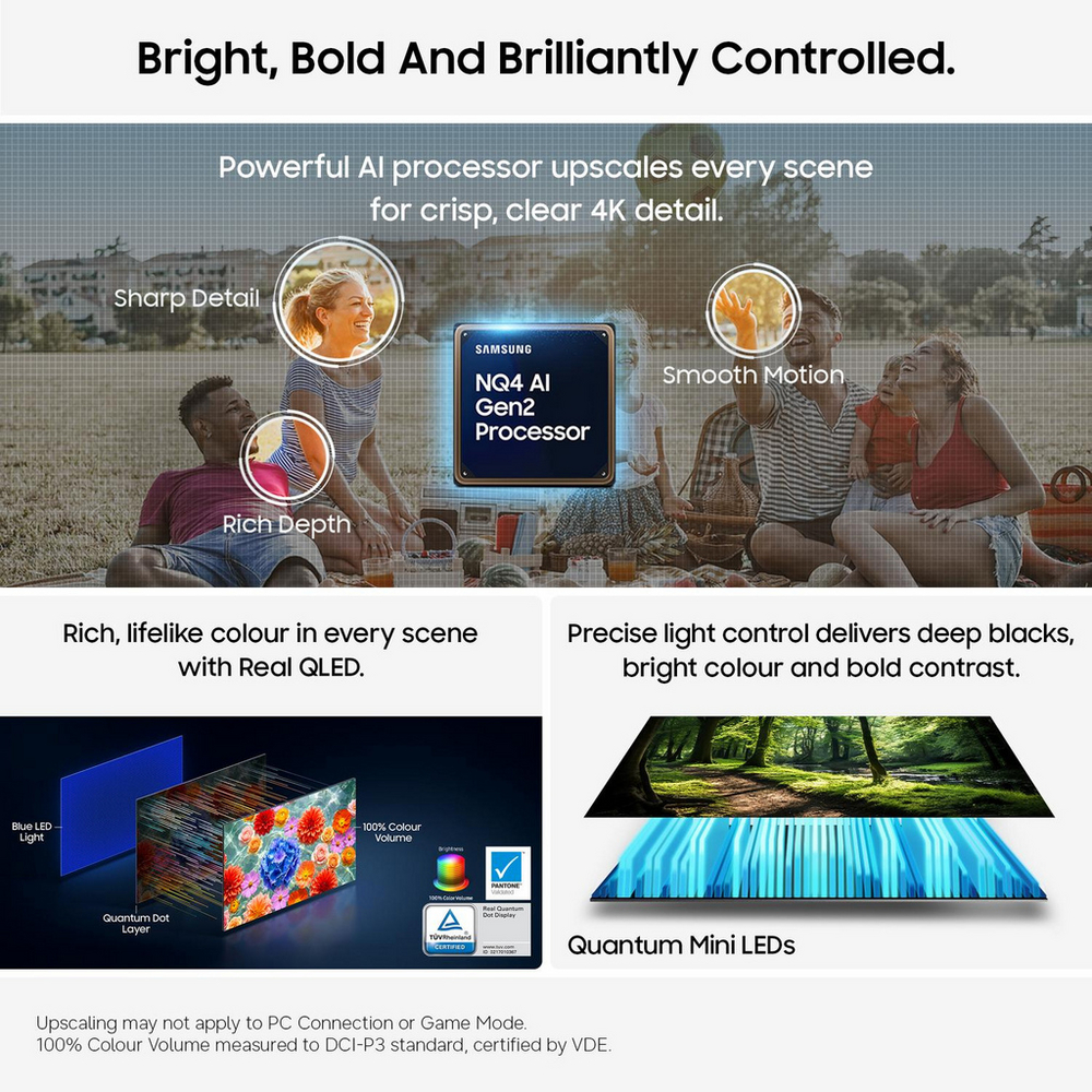 Samsung QE100QN80HUXXU 100 Inch QN80H QLED Quantum Mini LED 4K Ultra HD HDR Smart AI TV 2026
