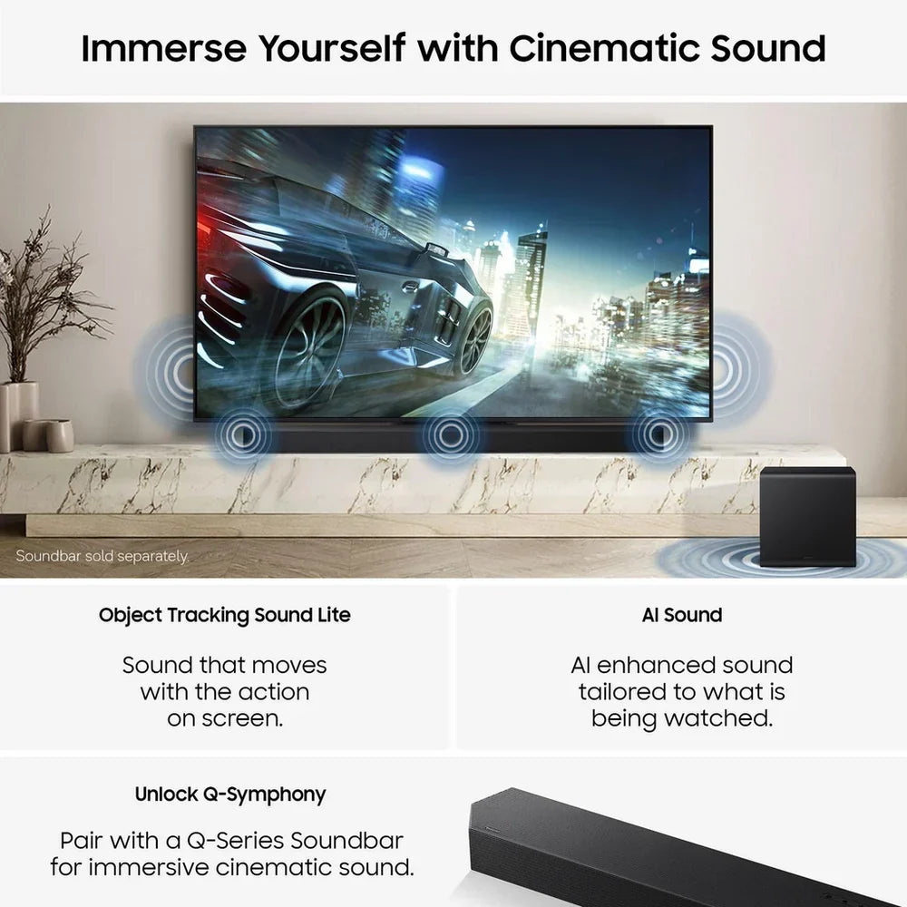Samsung QE43QN73HAUXXU 43 Inch QN73H 4K Neo QLED Ultra HD HDR Smart AI TV 2026