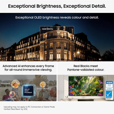 Samsung QE55S95HFTXXU 55 Inch S95H OLED 4K Ultra HD HDR Smart AI TV 2026