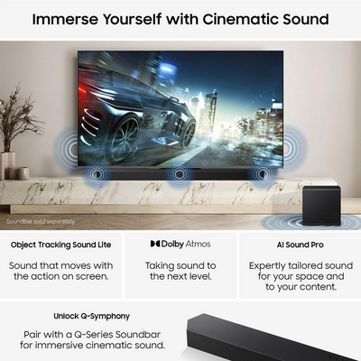 Samsung QE75QN80HAUXXU 75 Inch QN80H QLED Quantum Mini LED 4K Ultra HD HDR Smart AI TV 2026