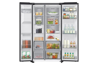 Samsung RS70F64KEFEU Series 6 Bespoke AI 91cm Side by Side American Style Fridge Freezer in Black
