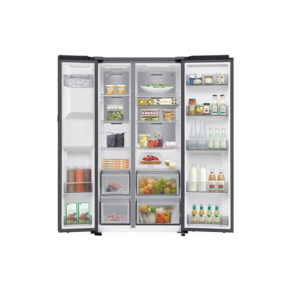 Samsung Series 9 RS90F64EEFEU Bespoke AI Home 621L Total No Frost American Fridge Freezer Black