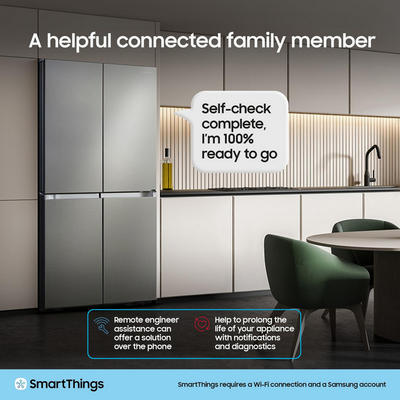Samsung Series 9 RS90F64EETEU Bespoke AI Home 621L Total No Frost American Fridge Freezer Silver