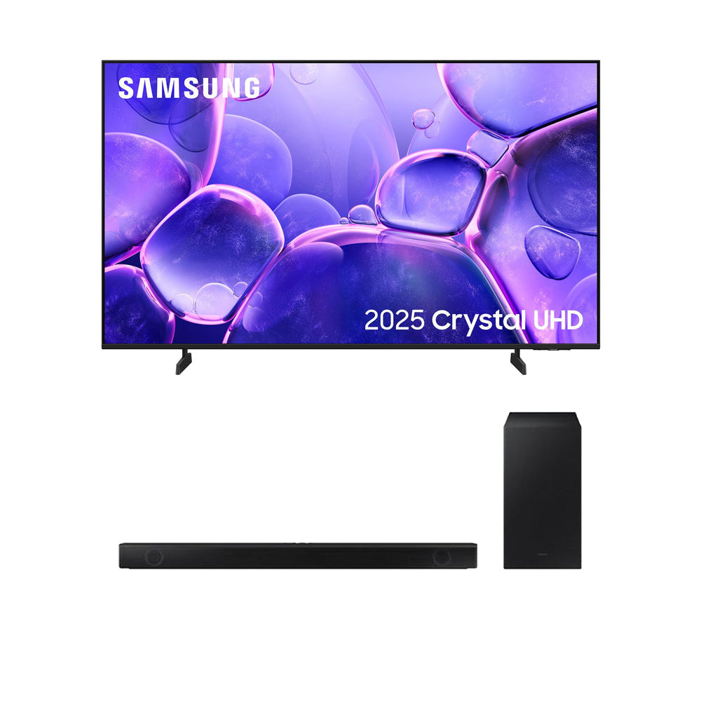 Samsung UE43U8020FKXXU 43 Inch Crystal UHD 4K Smart TV and HW-B530XU 2.1 Ch Wireless Soundbar with Subwoofer Bundle