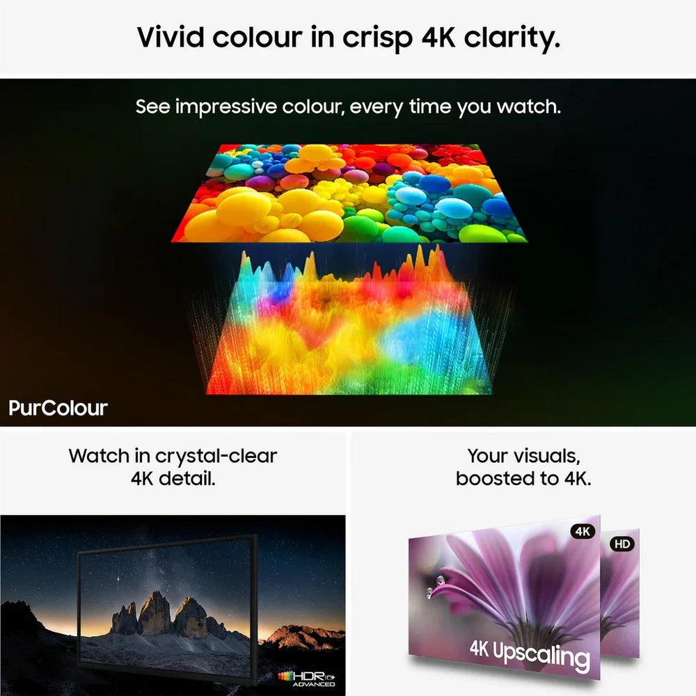 Samsung UE75U8020HKXXU 75 Inch U8020H 4K HD HDR Crystal UHD Smart AI TV 2026