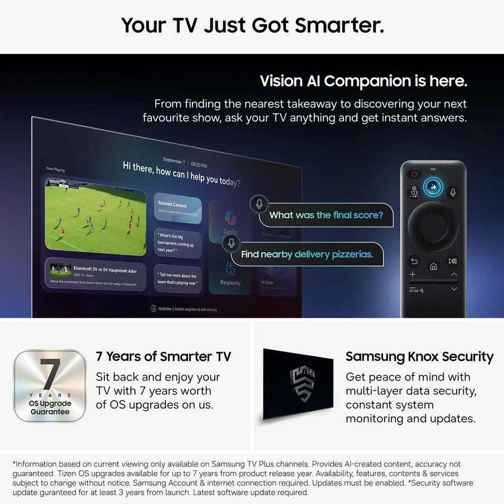 Samsung UE75U8020HKXXU 75 Inch U8020H 4K HD HDR Crystal UHD Smart AI TV 2026