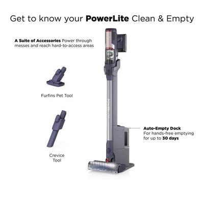 Shark BU3621UKT Cordless Stick Vacuum Cleaner with Auto-Empty System - Grey
