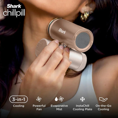 Shark ChillPill 3-in-1 Fan, Mist & InstaChill System – Iced Latte FA022UKBR