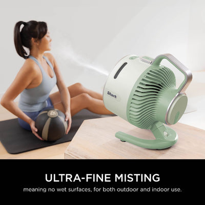 Shark FA050UKGN FlexBreeze HydroGo Misting Fan Mint Green