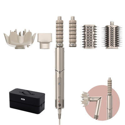 Shark HD446SLUK FlexStyle 5-in-1 Air Styler & Hair Dryer with Storage Case Stone
