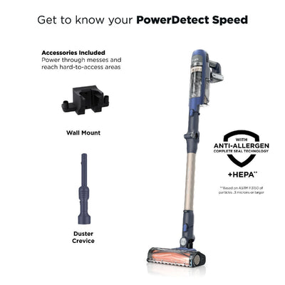 Shark IA1241UK Phoenix Power Detect Light Cordless Vaccum up to 60 Minutes Run Time Ultramarine