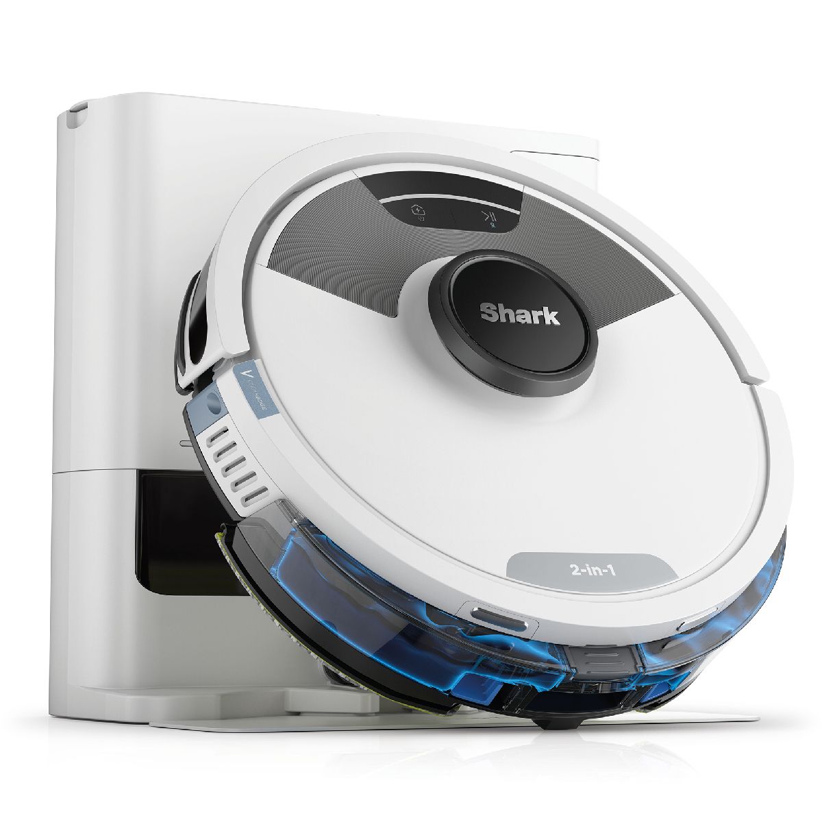 Shark RV2620WAUKWH Matrix Plus Self Empty Robot Vacuum & Mop 110 Minutes Run Time White Silver