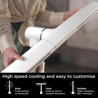 Shark TF200SUKWH TurboBlade Multi-Directional Cooling Fan Stone