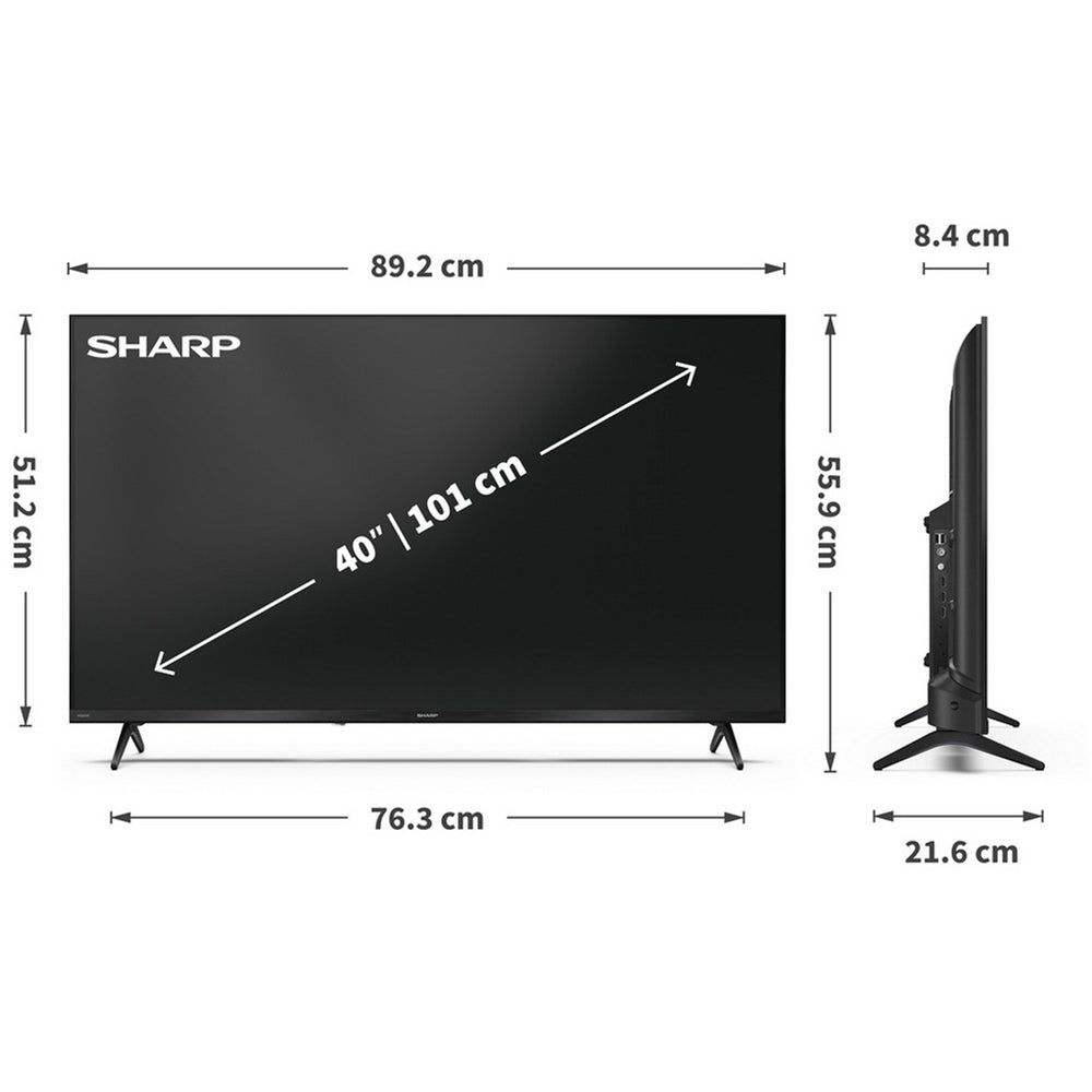 Sharp 2T-C40HE2245KB Full HD LED Smart TiVo TV with Freely