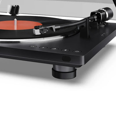 Sharp RP-TT100 Fully Automatic Bluetooth Turntable with CP-SS30 BK Active Bookshelf Speakers Pair - Black