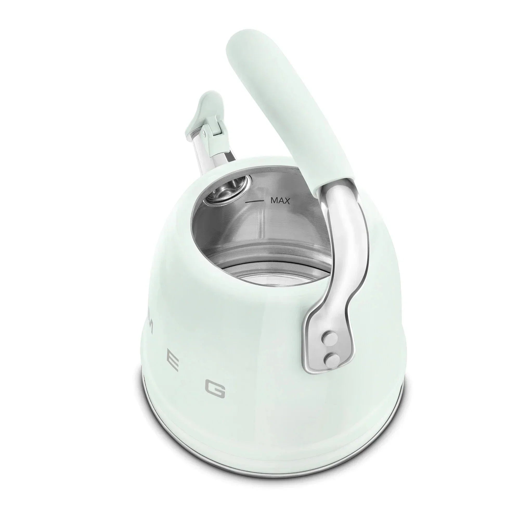 Smeg WKF01PG Retro 50s Style Whistling Hob Kettle Pastel Green