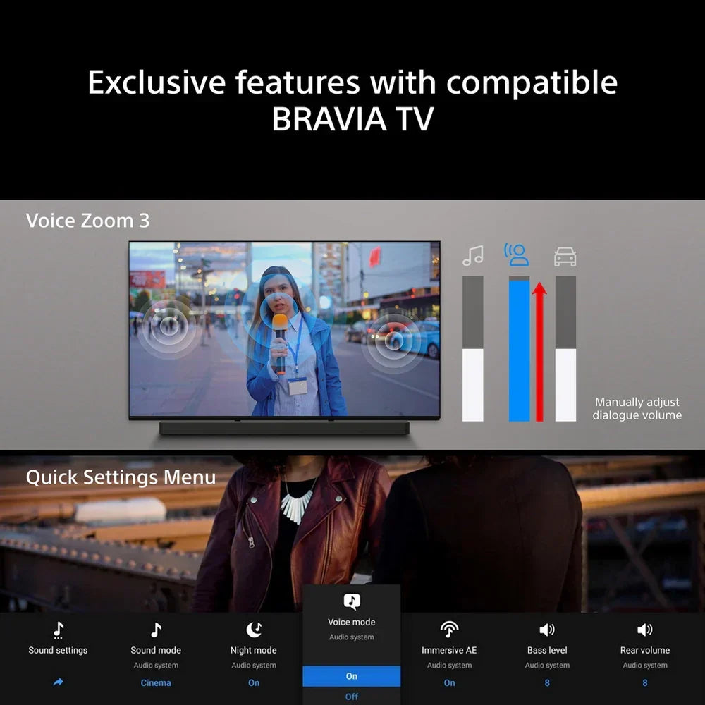 Sony BRAVIA Theatre Trio + SR (HT-A8KIT) Dolby Atmos / DTS:X 5.1.4 Home Cinema System