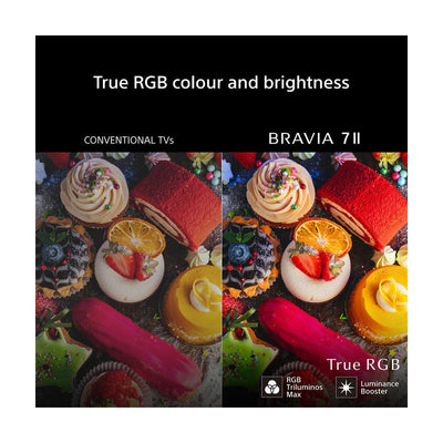 Sony K65XR75M2B 65 Inch BRAVIA 7 II True RGB LED 4K Ultra HD HDR Smart Google TV 2026