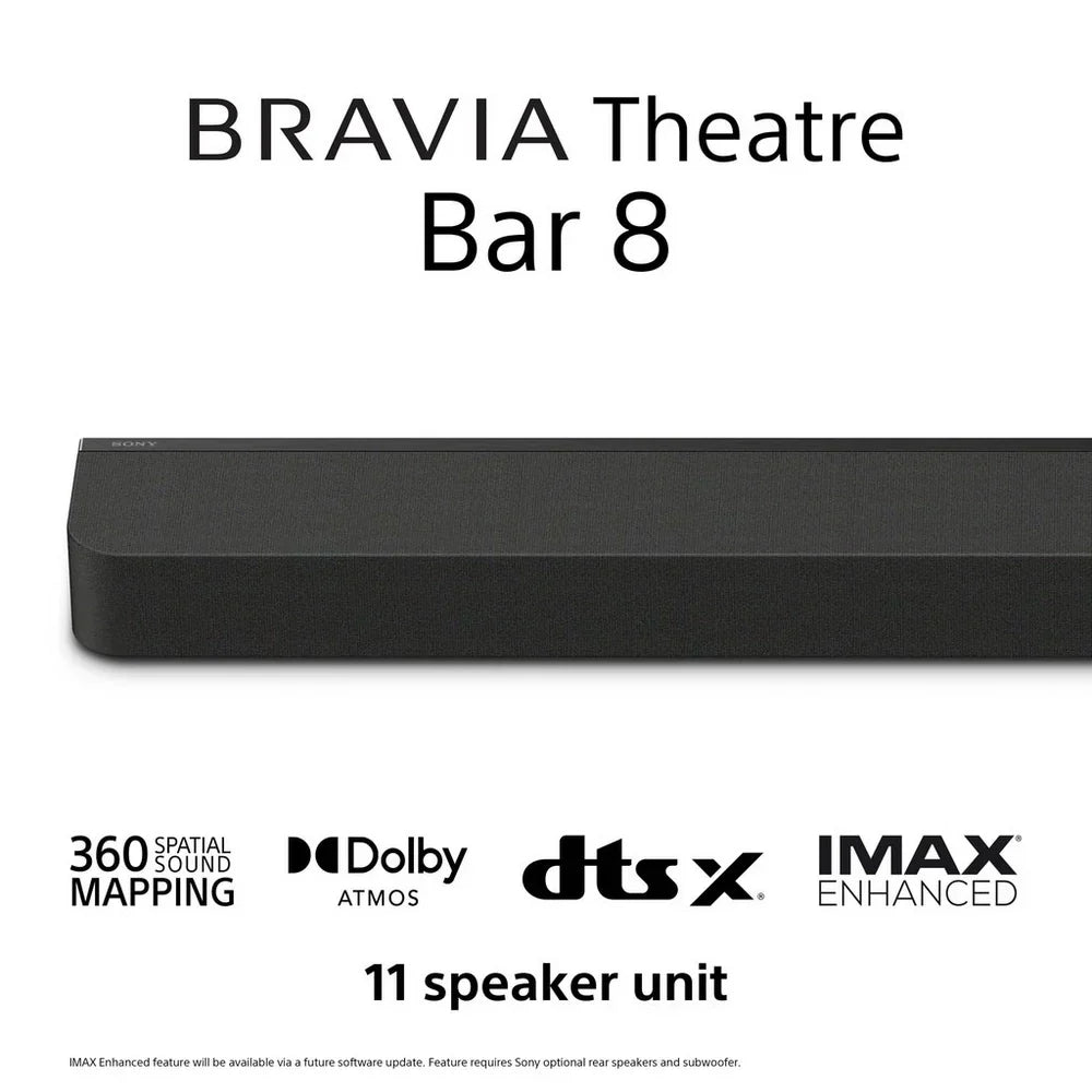Sony K65XR80U 65 Inch BRAVIA 8 4K UHD HDR OLED Smart TV with BRAVIA Theatre Bar 8 HTA8000 Soundbar Bundle