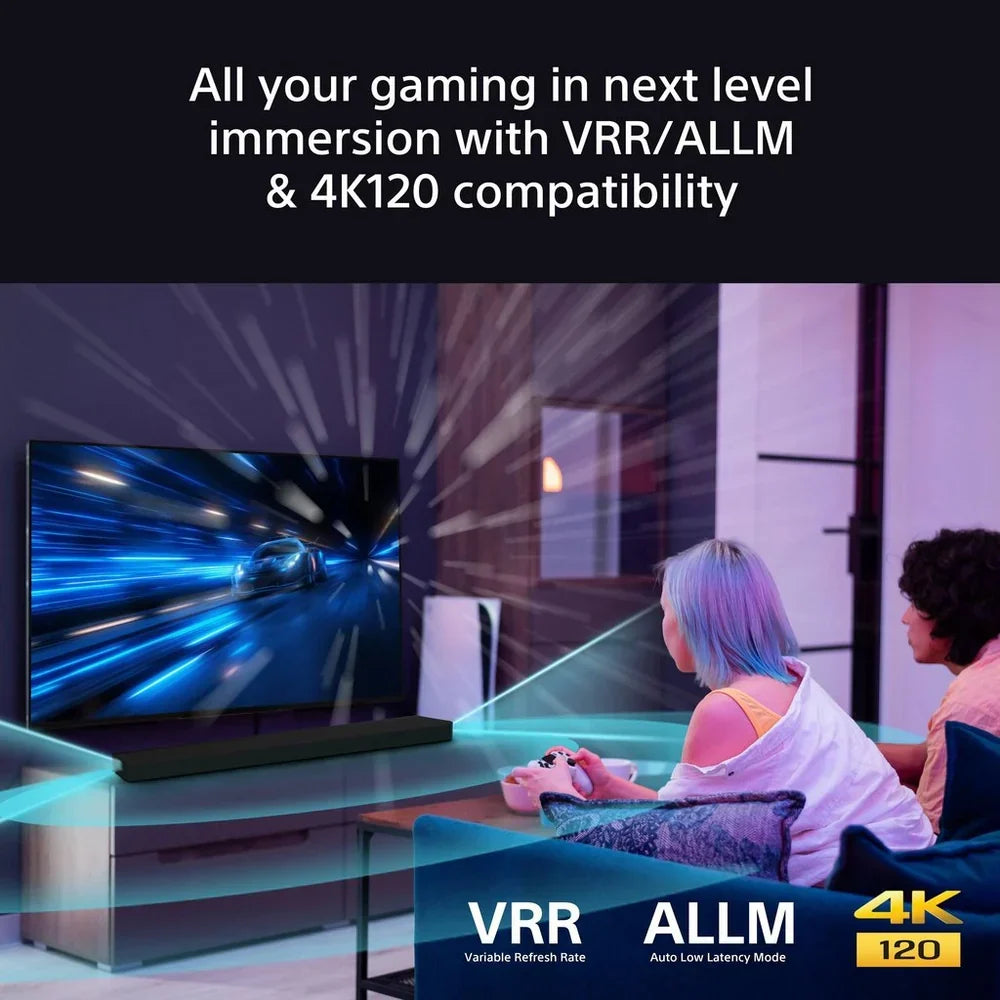 Sony K77XR80PU 77 Inch BRAVIA 8 4K UHD HDR OLED Smart TV with BRAVIA Theatre Bar 8 HTA8000 Soundbar Bundle