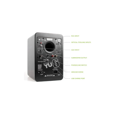 Sony PSLX5BT Fully Automatic Bluetooth Turntable With Kanto YU6 Powerd Bluetooth Speakers Pair Hi-Fi Package