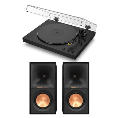 Sony PSLX5BT Fully Automatic Bluetooth Turntable With Klipsch R-50PM Powerd Bluetooth Speakers Pair Hi-Fi Package