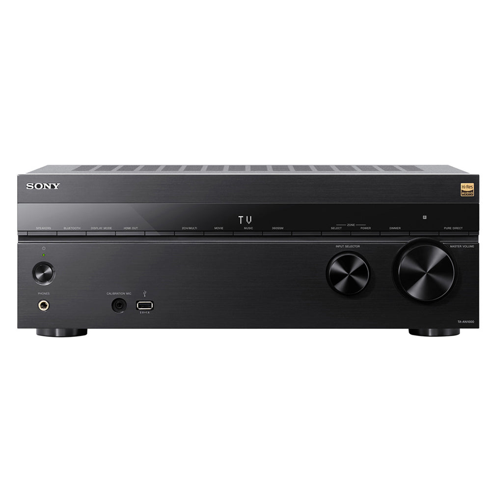 Sony TA-AN1000 8K 7.2 Ch Dolby Atmos AV Amplifier with Wharfedale EVO 5.4 HCP 5.1 Speaker Package - Black