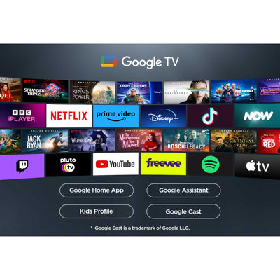TCL 50P7K-UK 50 Inch P7K 4K QLED Ultra HD HDR Direct LED Smart Google TV