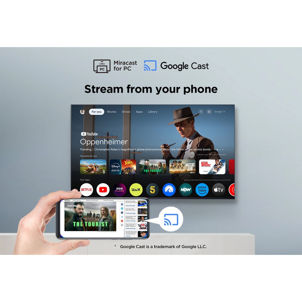 TCL 50V6C-UK 50 Inch V6C 4K Ultra HD HDR Direct LED Smart Google TV