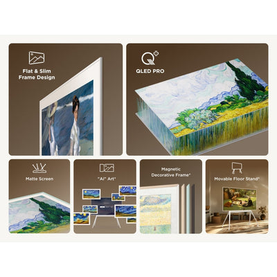 TCL 65A300W-UK 65 Inch NXTVISION A300W 4K Ultra HD QLED PRO HDR Google Frame TV