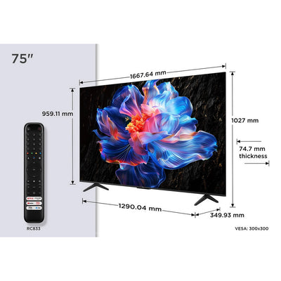 TCL 75V6C-UK 75 Inch V6C 4K Ultra HD HDR Direct LED Smart Google TV
