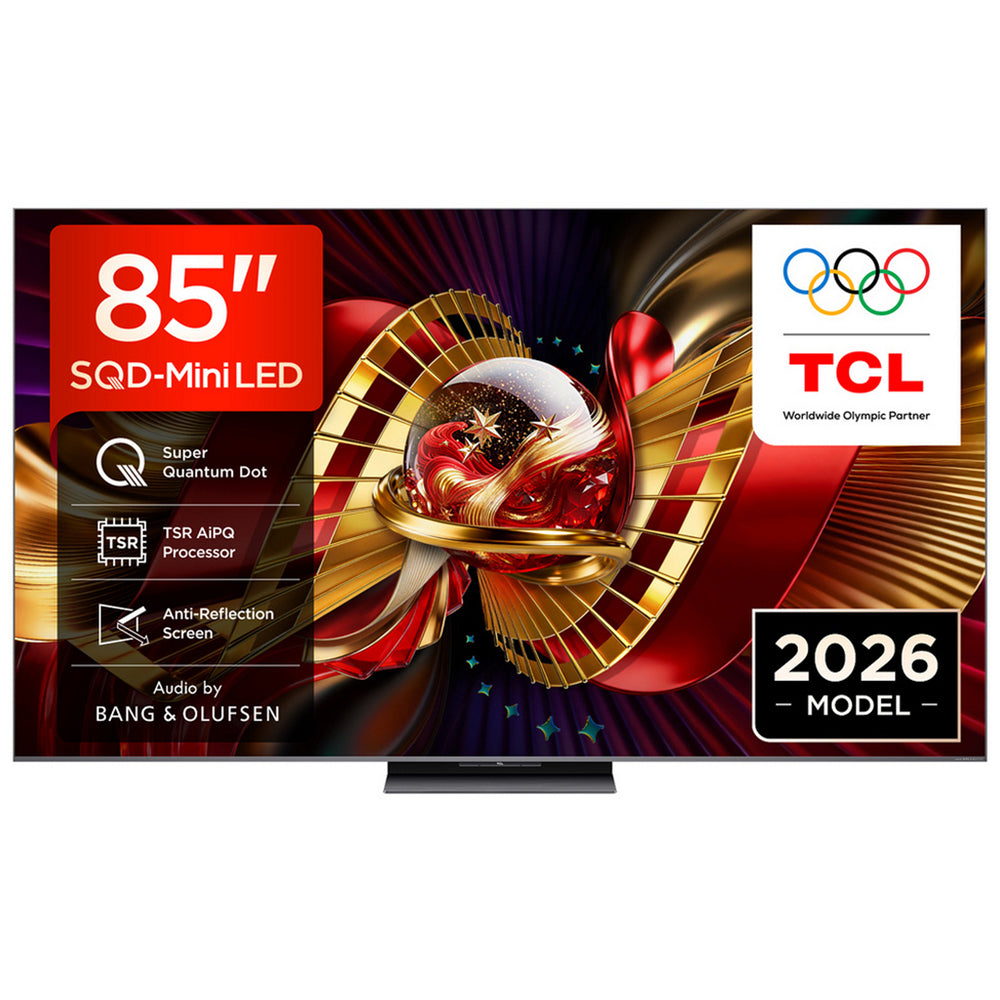 TCL 85C8L-UK 85 Inch C8L 4K Ultra HD HDR Premium SQD-Mini LED Smart Google TV 2026