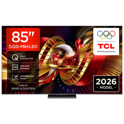 TCL 85C8L-UK 85 Inch C8L 4K Ultra HD HDR Premium SQD-Mini LED Smart Google TV 2026