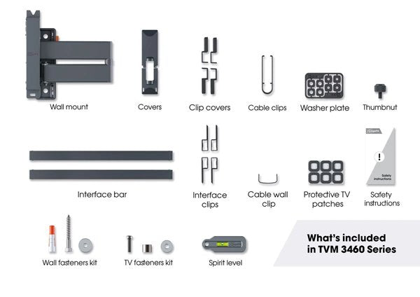 Vogels Comfort TVM 3465 Full-Motion TV Wall Mount from 32 to 65 inches