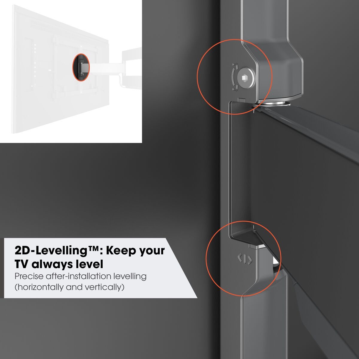Vogels Elite TVM 5645 Full-Motion TV Wall Mount Black