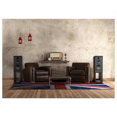 Wharfedale Linton Heritage Standmount Bookshelf Speakers Pair - Black Oak