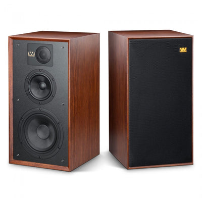 Wharfedale Linton Heritage Standmount Bookshelf Speakers Pair - Mahogany