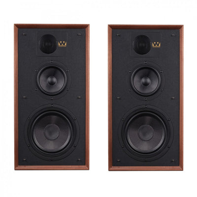 Wharfedale Linton Heritage Standmount Speakers with Matching Stands - Walnut