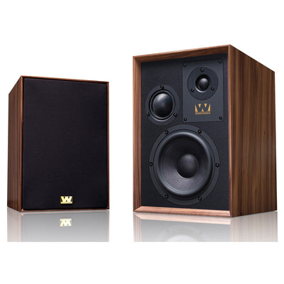 Wharfedale Super Denton Heritage Standmount Bookshelf Speakers Pair - Walnut