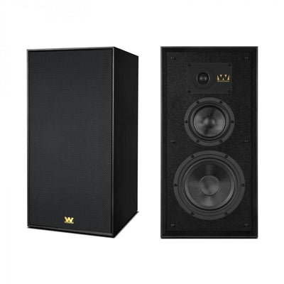 Wharfedale Super Linton Heritage Standmount Speakers with Matching Stands - Black Oak