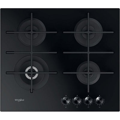 Whirlpool W Collection GOWL 628 NB Gas Hob 4 Burners 60cm Black